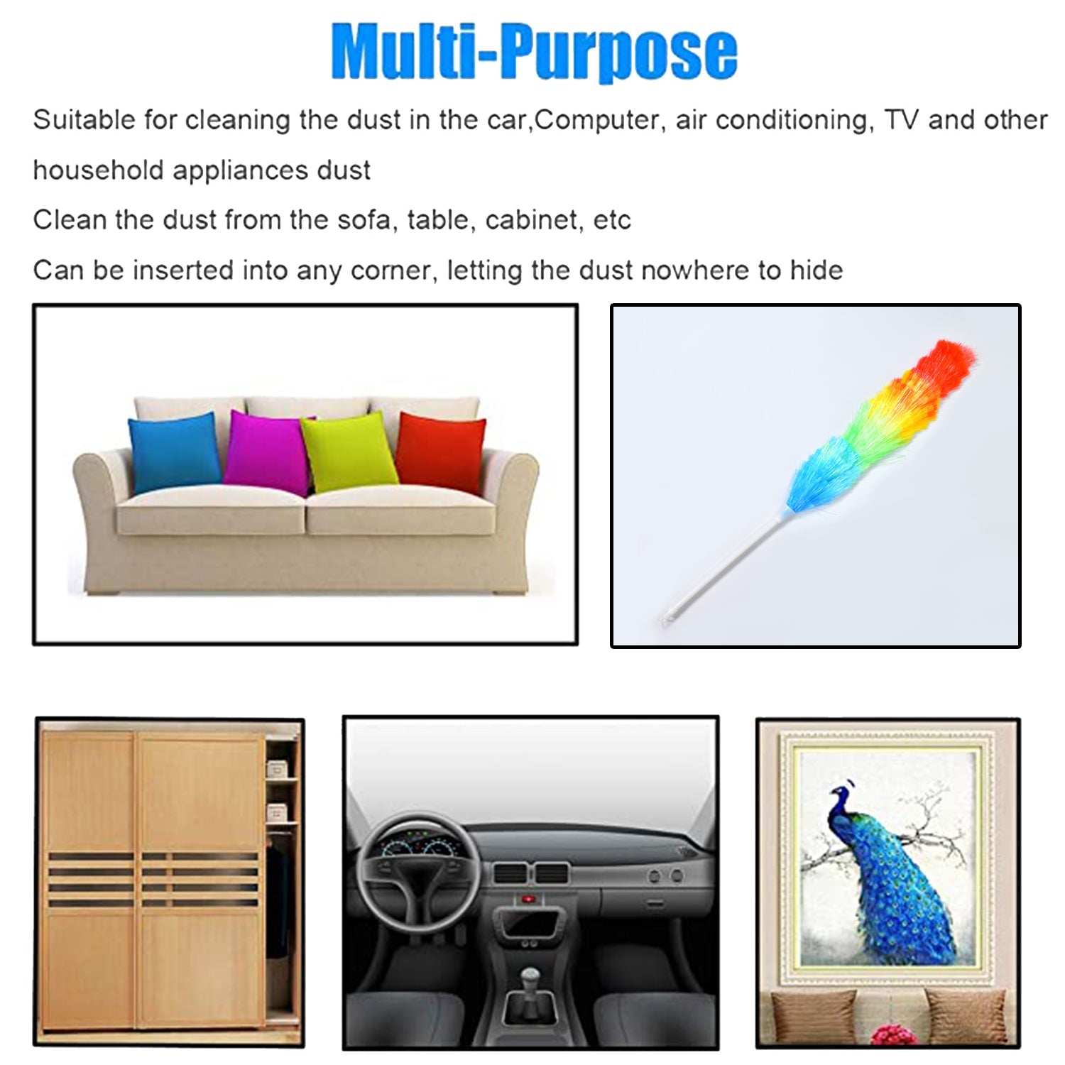 6321 Colorful Feather Duster | Microfiber Duster for Cleaning | Dusting Stick | Dusting Brush DeoDap 6321 Colorful Feather Duster | Microfiber Duster for Cleaning | Dusting Stick | Dusting Brush DeoDap